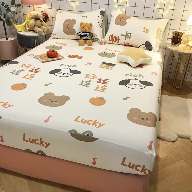 Modern Mattress Cover and Pillowcase Set Fitted Bed Sheet Soft Cute Mattress Cover Full Queen King Size Bed Sheet with Cover
Modern Mattress Cover and Pillowcase Set Fitted Bed Sheet Soft Cute Mattress Cover Full Queen King Size Bed Sheet with Cover