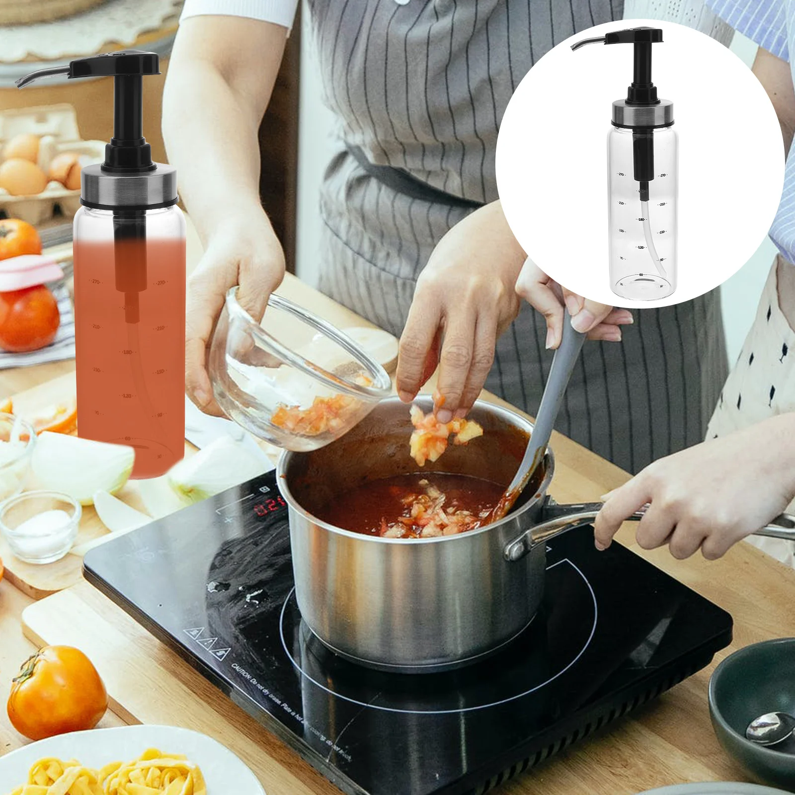 300 Ml Sauce Dispenser Oil Container Bottle Clear Container Bbq Sauce Bottle Coffee Syrup Pump Glass Pump Bottles Squeeze Bottle
300 Ml Sauce Dispenser Oil Container Bottle Clear Container Bbq Sauce Bottle Coffee Syrup Pump Glass Pump Bottles Squeeze Bottle