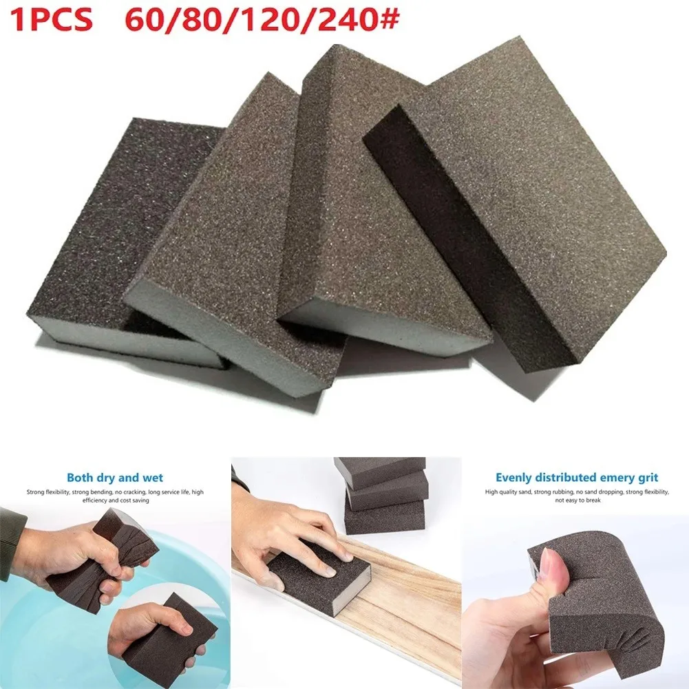 1pc Sanding Sponge Blocks Wet Block Emery Pad Grit 60-240 Flexible Dry Abrasive Drywall Polishing Kitchen Cleaner Sanding
1pc Sanding Sponge Blocks Wet Block Emery Pad Grit 60-240 Flexible Dry Abrasive Drywall Polishing Kitchen Cleaner Sanding
