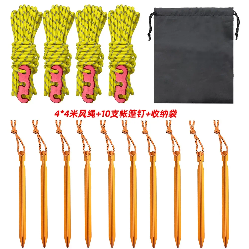 10Pcs Durable Tent Accessories Set Reflective Tent Rope Floor Nail Tent Stakes Parachute Cord Lanyard Outdoor Camping Hiking
10Pcs Durable Tent Accessories Set Reflective Tent Rope Floor Nail Tent Stakes Parachute Cord Lanyard Outdoor Camping Hiking