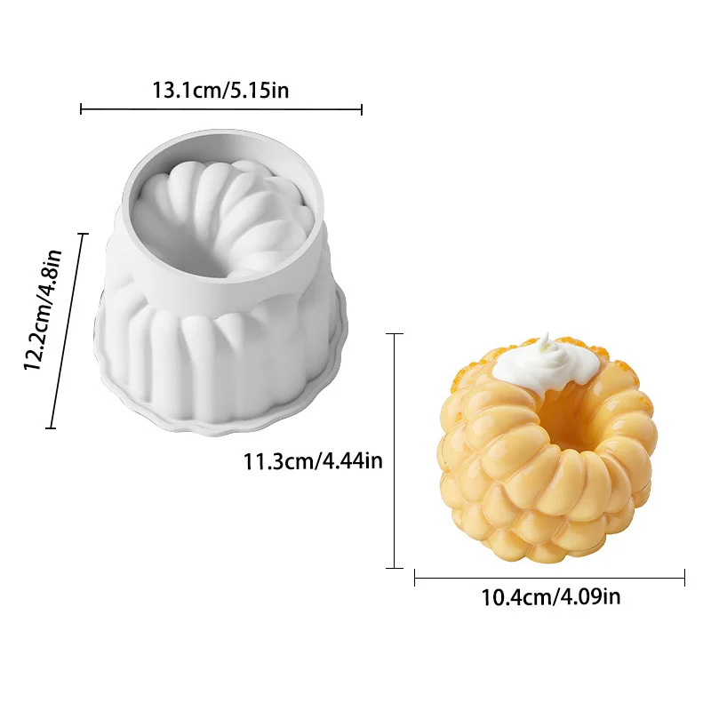 Большая силиконовая форма для муссовых тортов
Большая силиконовая форма для муссовых тортов