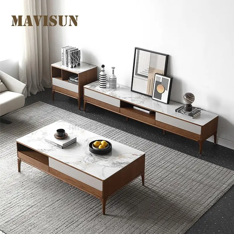 Italian Simple Glossy Rock Board Coffee Table TV Cabinet Combination Solid Wood Nordic Small Apartment Square Cabinet Set
Italian Simple Glossy Rock Board Coffee Table TV Cabinet Combination Solid Wood Nordic Small Apartment Square Cabinet Set