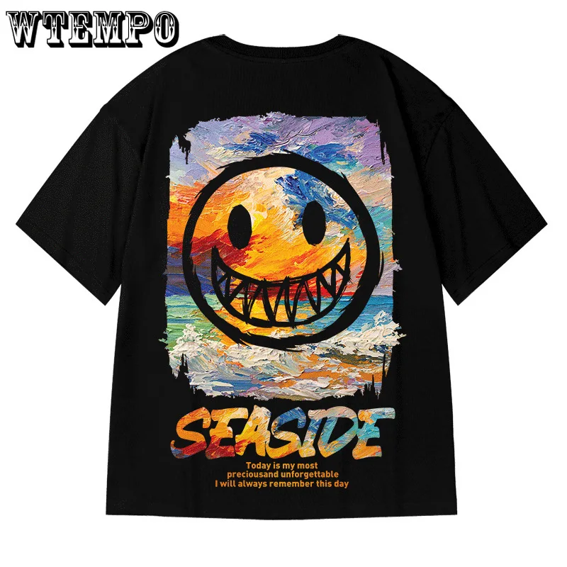 Oversized Hip Hop Tees Youth Trendy Personality T-shirts Summer Grimace Print Shirt O-neck Short Sleeve Casual Pullover Men
Oversized Hip Hop Tees Youth Trendy Personality T-shirts Summer Grimace Print Shirt O-neck Short Sleeve Casual Pullover Men