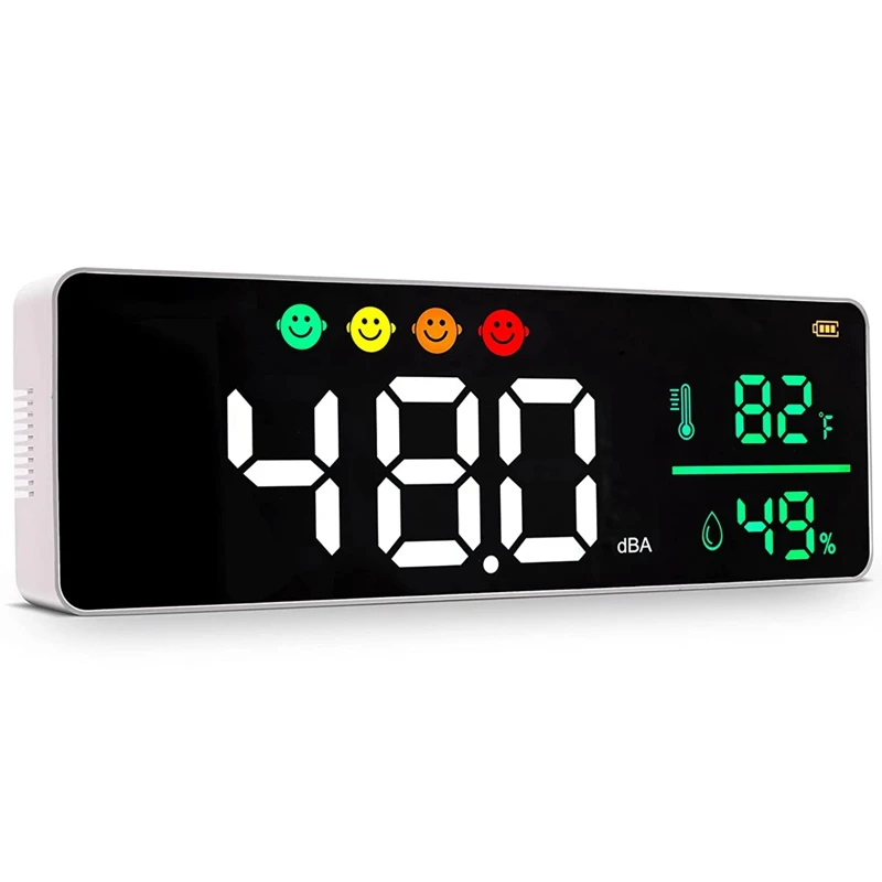 Измеритель уровня звука GTBL 3-в-1, устройство для чтения уровня звука, влажности и температуры, шумомер для класса, устройство для чтения децибел, шумомер 
Измеритель уровня звука GTBL 3-в-1, устройство для чтения уровня звука, влажности и температуры, шумомер для класса, устройство для чтения децибел, шумомер