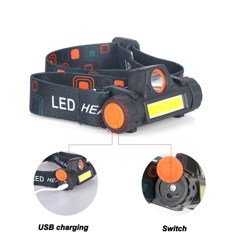 Waterproof LED Headlamp Super Bright Head Torch USB Rechargeable COB Headlight Ergonomic Adjustable Headband Camping Equipment
Waterproof LED Headlamp Super Bright Head Torch USB Rechargeable COB Headlight Ergonomic Adjustable Headband Camping Equipment