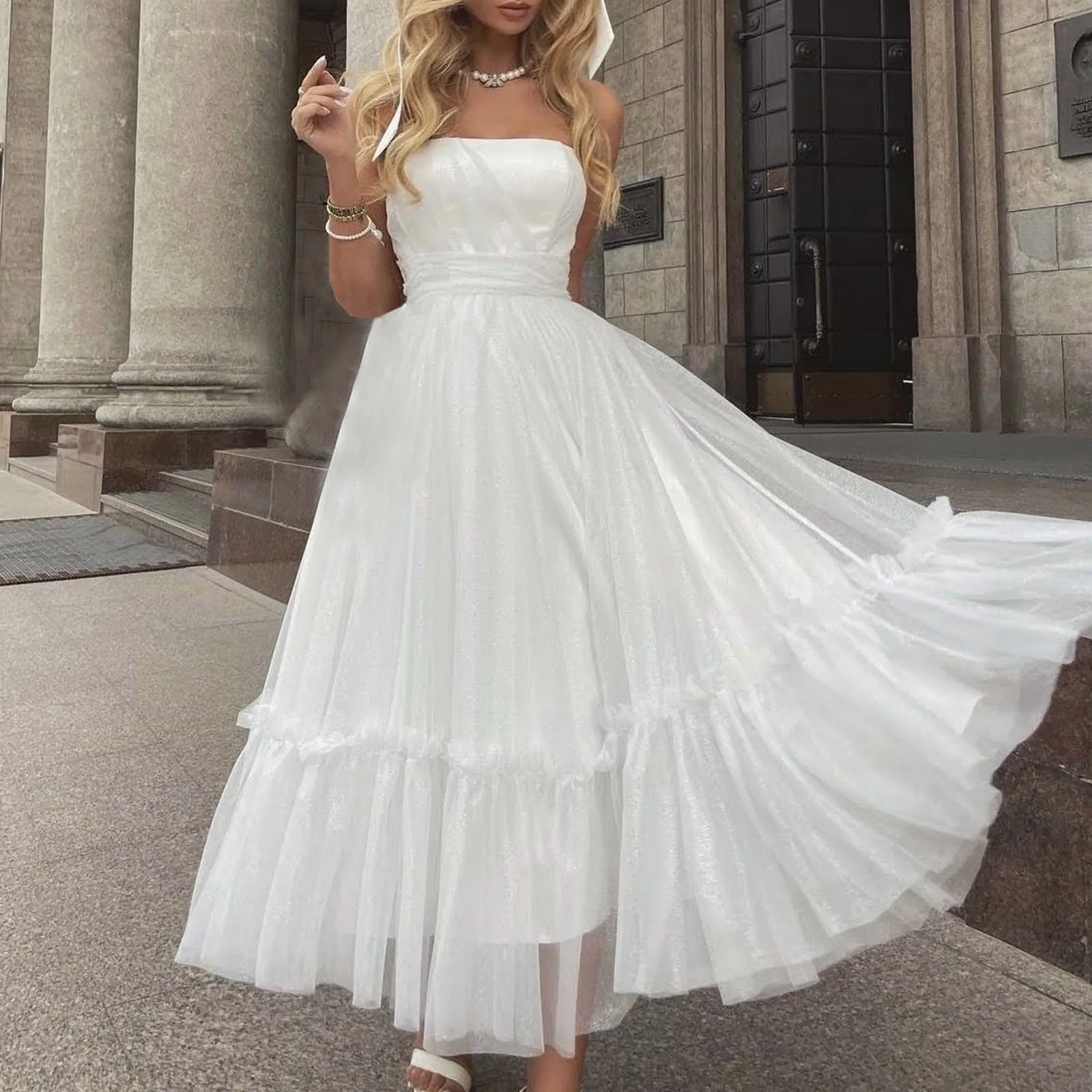 Платье-макси для свадьбы, вечеринки, модные повседневные сексуальные однотонные облегающие длинные вечерние платья без рукавов, длинные же...
Платье-макси для свадьбы, вечеринки, модные повседневные сексуальные однотонные облегающие длинные вечерние платья без рукавов, длинные же...