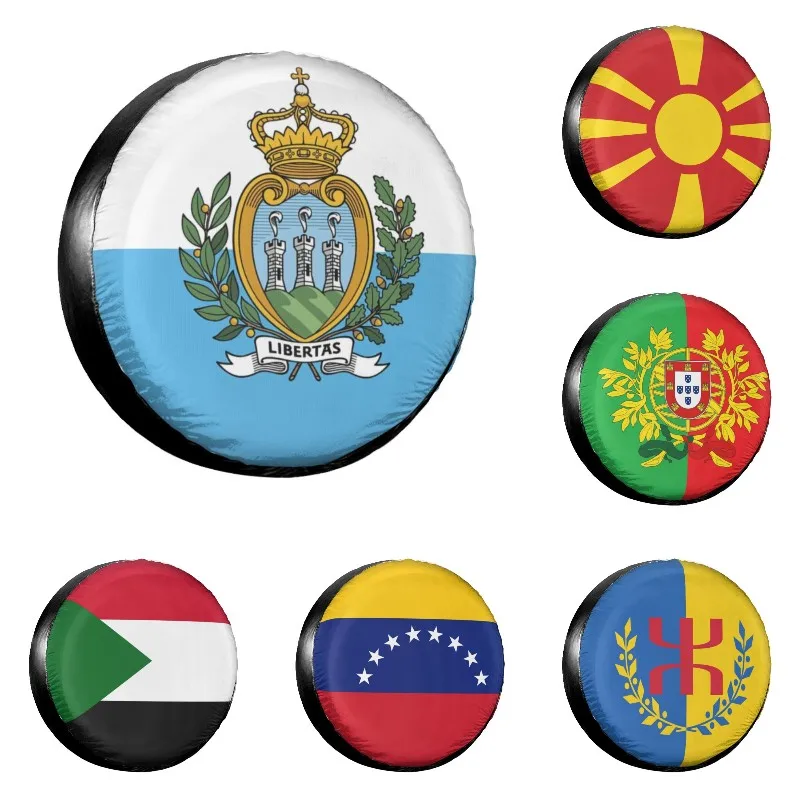 San Marino Flag Spare Tire Cover Bag Pouch for Mitsubishi Pajero Waterproof Dust-Proof Car Wheel Covers 14" 15" 16" 17" Inch
San Marino Flag Spare Tire Cover Bag Pouch for Mitsubishi Pajero Waterproof Dust-Proof Car Wheel Covers 14" 15" 16" 17" Inch