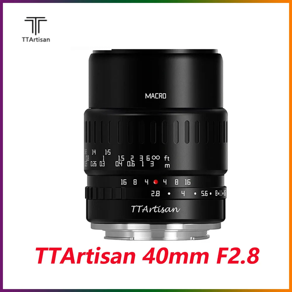 

TTArtisan 40mm F2.8 APS-C Macro Lens or Sony E Mount a6600 Fujifilm XT4 X-Pro Canon M50 Panasonic Olympus M43 Nikon Z30 Camera