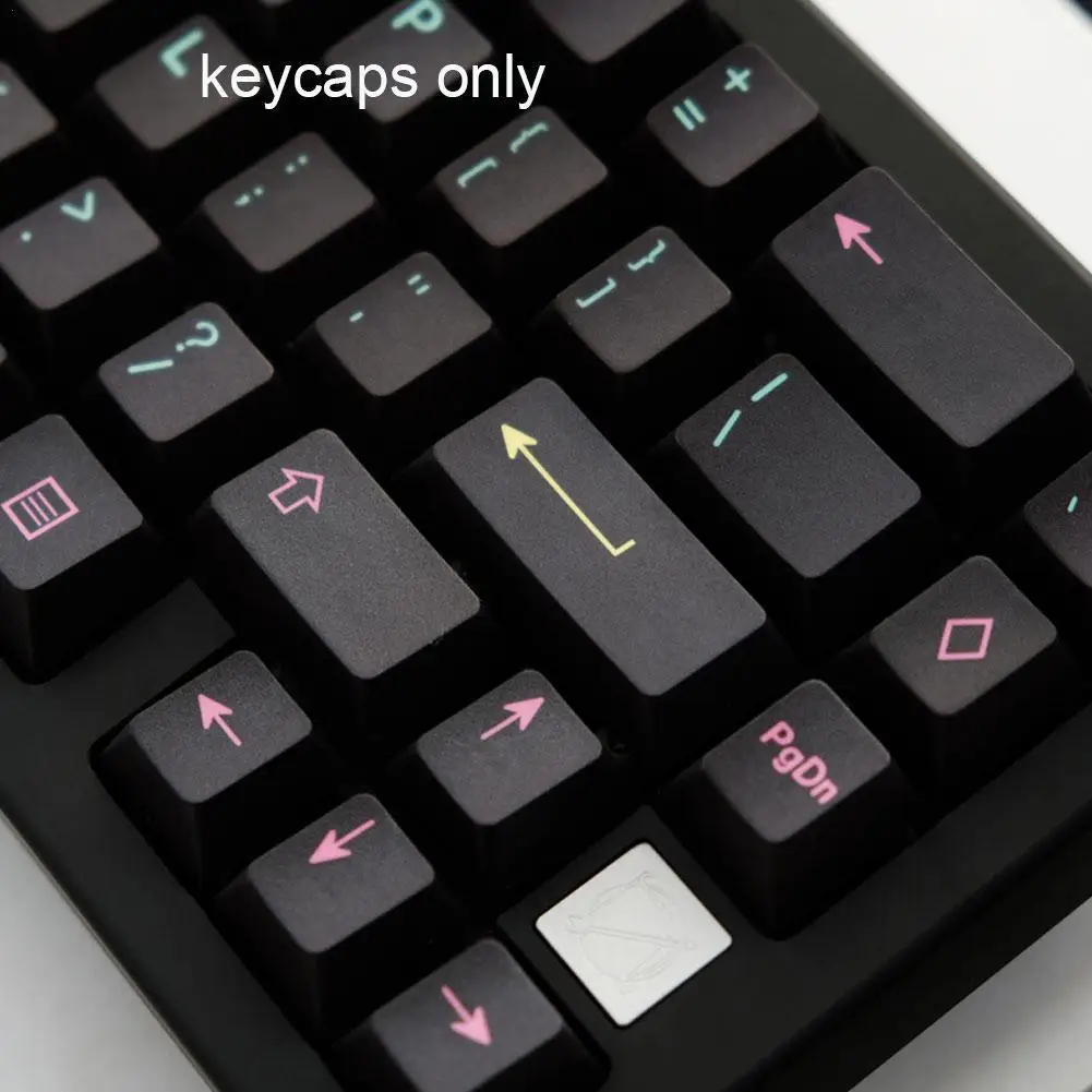 120 Keys PBT Sublimation Original High Profile Mechanical Keyboard Keycaps Set For GMK-Miami Nights Black Pink Key Caps
120 Keys PBT Sublimation Original High Profile Mechanical Keyboard Keycaps Set For GMK-Miami Nights Black Pink Key Caps