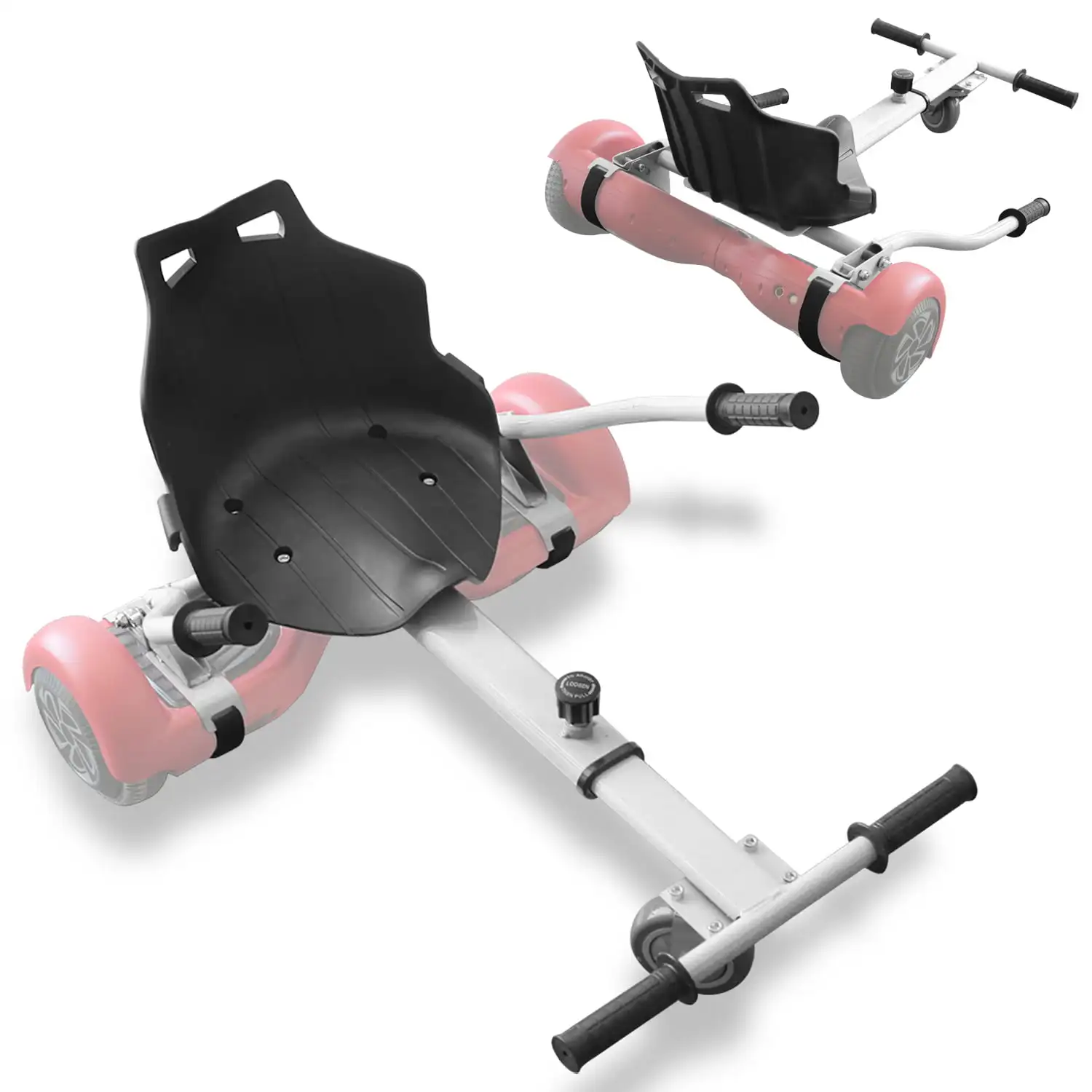 Universal Hoverboard Seat Attachment Adjustable Go Kart Hovercart for Hoverboard (White)
Universal Hoverboard Seat Attachment Adjustable Go Kart Hovercart for Hoverboard (White)