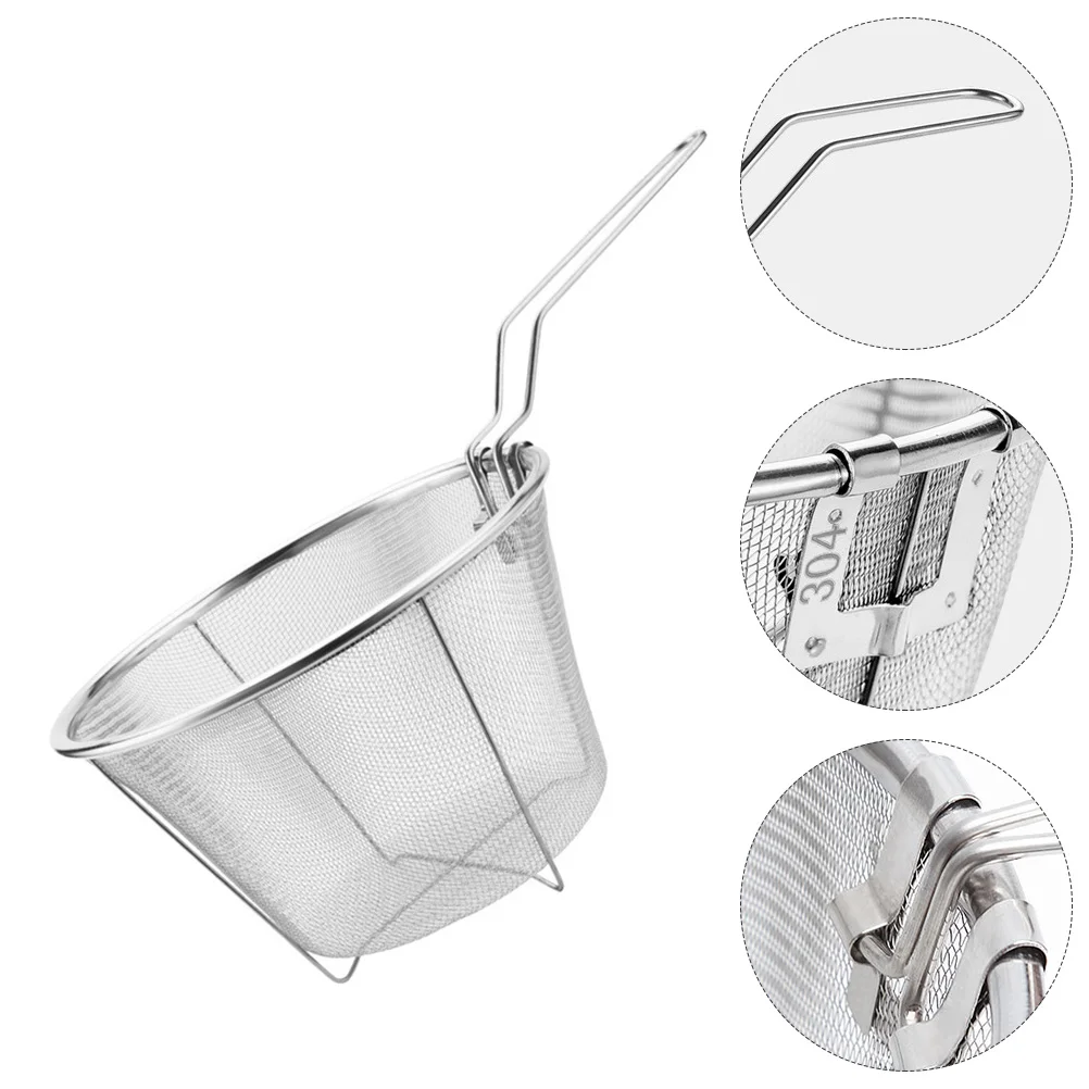 Basket Fry Frying Strainer French Chip Baskets Steel Fryerround Stainless Fries Serving Mesh Deep Wirefried Colander Mini
Basket Fry Frying Strainer French Chip Baskets Steel Fryerround Stainless Fries Serving Mesh Deep Wirefried Colander Mini