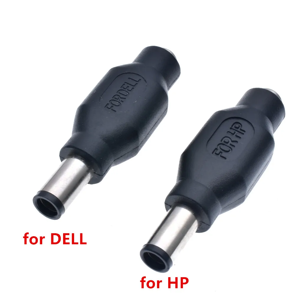 2pcs 7.4 x 5.0 mm DC Male to 5.5 x 2.1mm DC Female Power Plug Adapter Connector with chip for DELL for HP 
2pcs 7.4 x 5.0 mm DC Male to 5.5 x 2.1mm DC Female Power Plug Adapter Connector with chip for DELL for HP