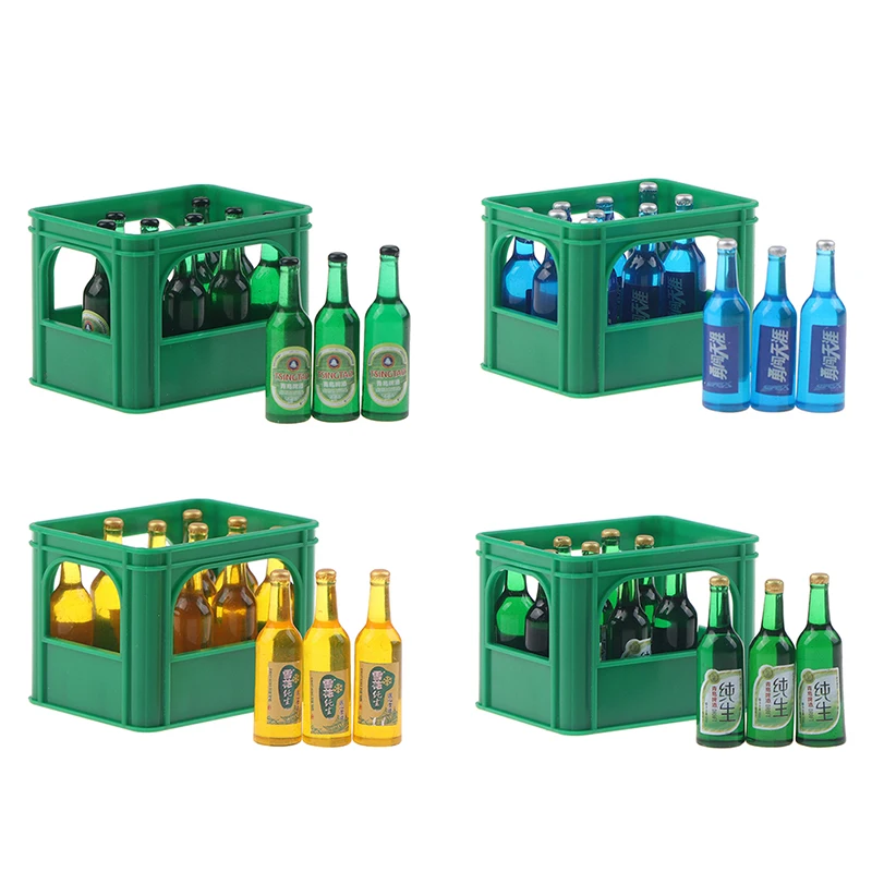 1Set 1/12 Dollhouse Miniautre Beer Bottles w/Basket Simulation Beer Model Toys Home Kitchen Doll House Decoration Accessories
1Set 1/12 Dollhouse Miniautre Beer Bottles w/Basket Simulation Beer Model Toys Home Kitchen Doll House Decoration Accessories