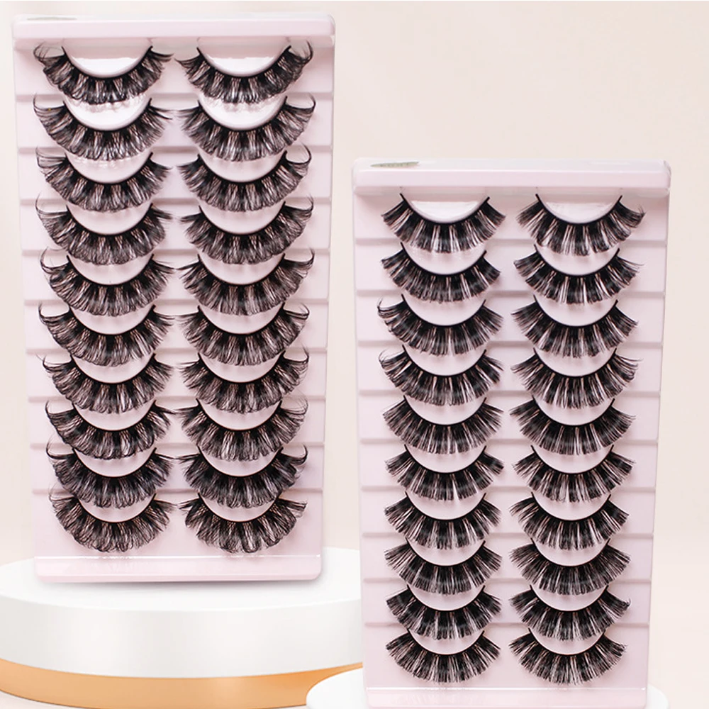 NEW 10Pairs DD Curl 3D Faux Mink Eyeashes Handmade Reusable Fluffy Super Curl Russia Volume False Eyelashes Makeup Eyelashes
NEW 10Pairs DD Curl 3D Faux Mink Eyeashes Handmade Reusable Fluffy Super Curl Russia Volume False Eyelashes Makeup Eyelashes