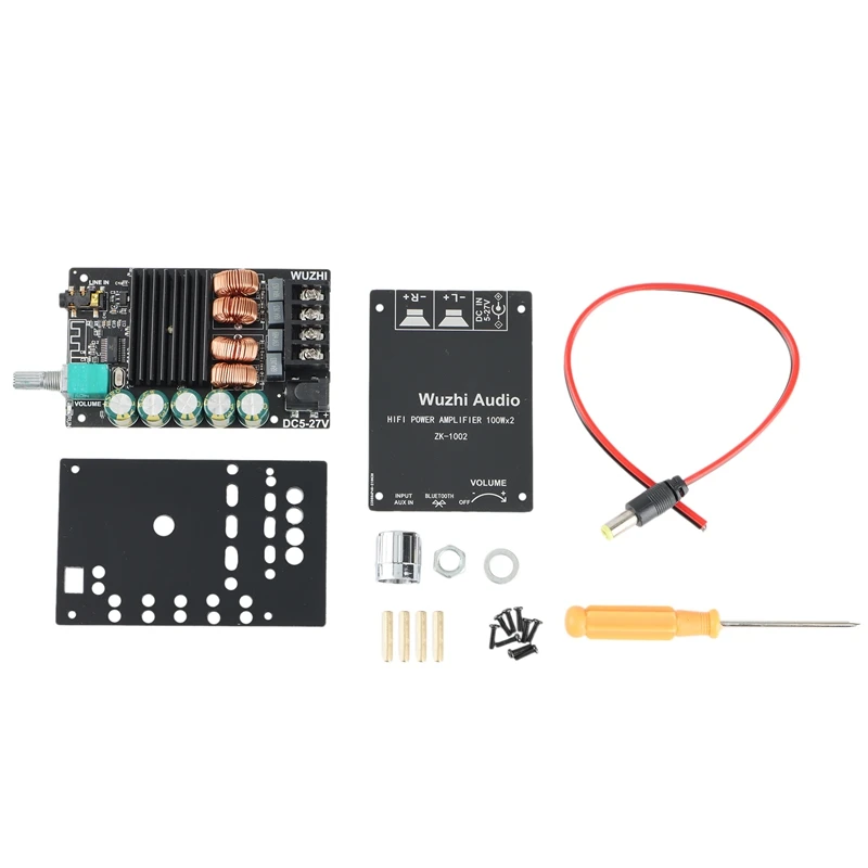 Плата цифрового усилителя мощности 2x10 0 Вт Bluetooth 5,0 AUX TPA3116, акустический стерео аудио AMP модуль, домашняя музыка
Плата цифрового усилителя мощности 2x10 0 Вт Bluetooth 5,0 AUX TPA3116, акустический стерео аудио AMP модуль, домашняя музыка
