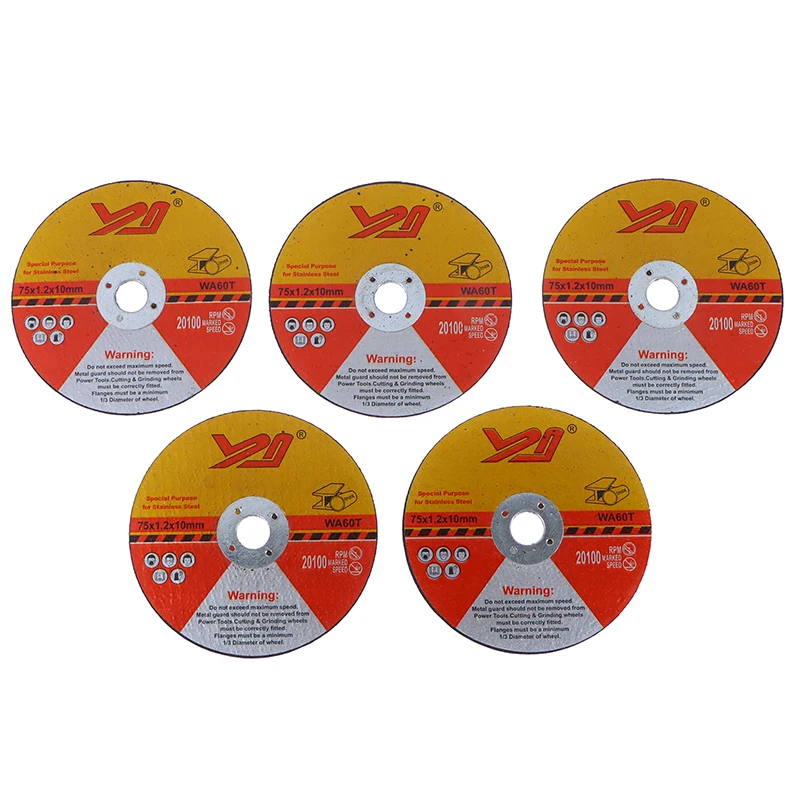 5pcs 75mm Mini Cutting Disc Circular Resin Saw Blade Grinding Wheel Cutting Disc For Steel Stone Cutting Angle Grinding Tools 
5pcs 75mm Mini Cutting Disc Circular Resin Saw Blade Grinding Wheel Cutting Disc For Steel Stone Cutting Angle Grinding Tools