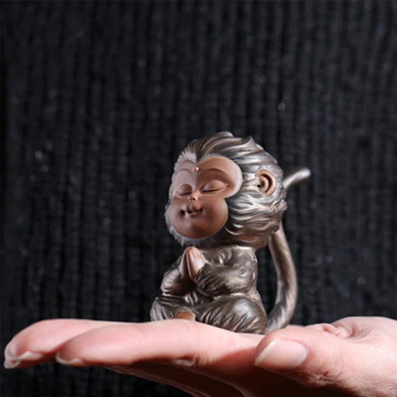 Creative Monkey King Ceramic Tea Pet Ornaments Can Raise Lucky Tea To Play with Coffee Table Accessories Tea Pet Zen Decoration
Creative Monkey King Ceramic Tea Pet Ornaments Can Raise Lucky Tea To Play with Coffee Table Accessories Tea Pet Zen Decoration