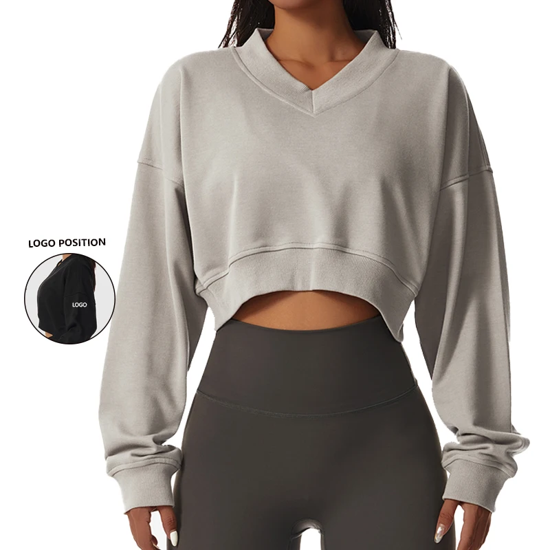 Loose Long Sleeve Sports Sweatshirt Women's Outdoor Gymwear V-neck Pullover Casual Top Fashion Versatile Sweatshirt
Loose Long Sleeve Sports Sweatshirt Women's Outdoor Gymwear V-neck Pullover Casual Top Fashion Versatile Sweatshirt