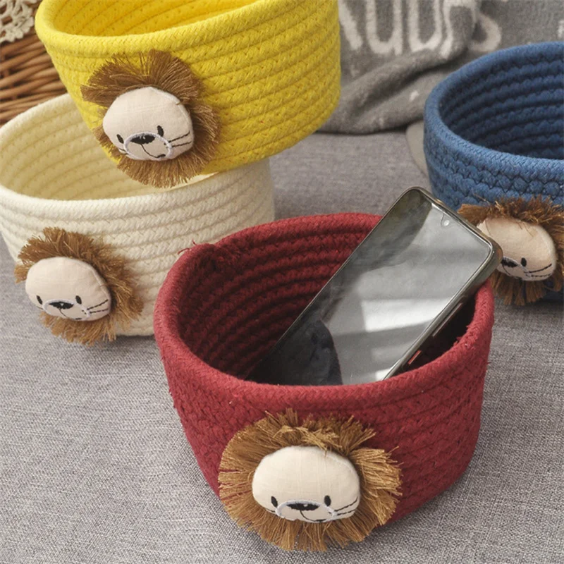 Hand Woven Storage Basket Cartoon Lion Animals Kids Toys Desktop Organizer Sundries Storage Box Laundry Baskets 2022
Hand Woven Storage Basket Cartoon Lion Animals Kids Toys Desktop Organizer Sundries Storage Box Laundry Baskets 2022
