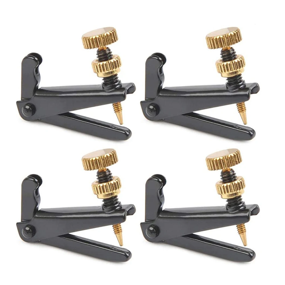 4 Pcs Metal Violin Fine Tuner String Adjuster Tuning Black For 4/4 3/4 Violins Violin Metal Fine Tuning Adjuster Black Parts
4 Pcs Metal Violin Fine Tuner String Adjuster Tuning Black For 4/4 3/4 Violins Violin Metal Fine Tuning Adjuster Black Parts
