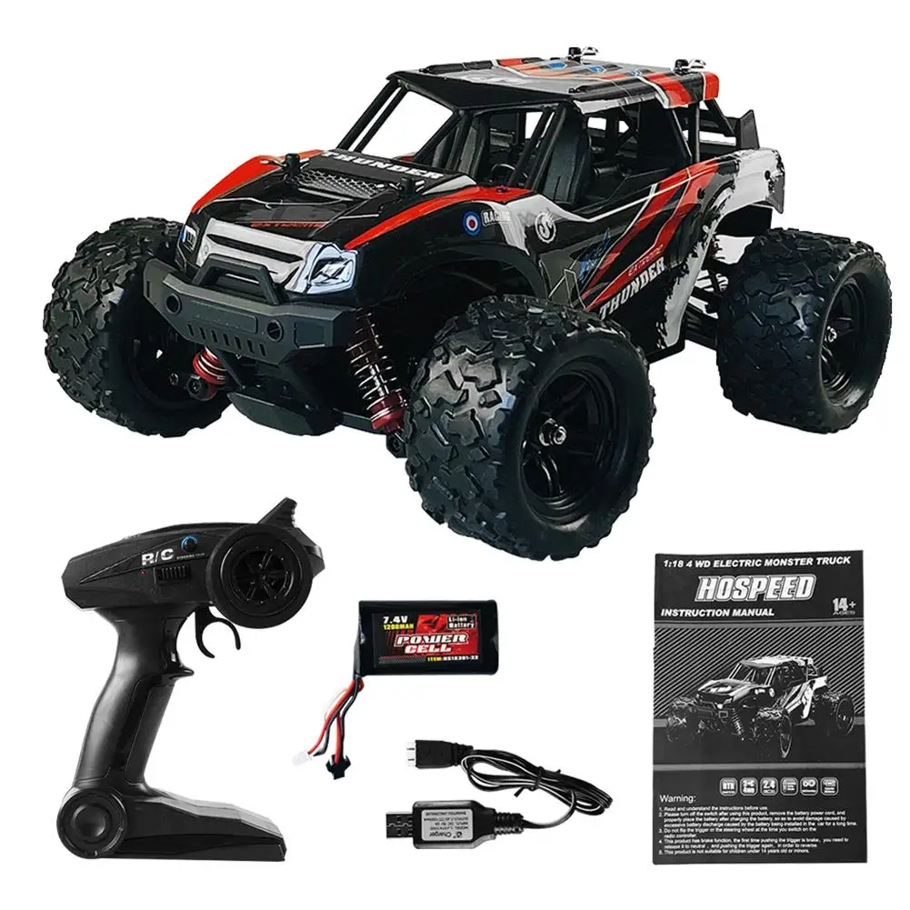 18311/18312 2.4GHz 1:18 Remote Control Car High-speed 36Km/h Off-Road Vehicle 4WD Rc Car Toy For Birthday Gifts
18311/18312 2.4GHz 1:18 Remote Control Car High-speed 36Km/h Off-Road Vehicle 4WD Rc Car Toy For Birthday Gifts