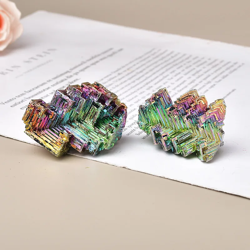 Natural Green Metal Stone Bismuth Ore Rough Pyramid Beautiful Gift Rainbow Bismuth Specimen Crystal 1Pcs Healing Mineral
Natural Green Metal Stone Bismuth Ore Rough Pyramid Beautiful Gift Rainbow Bismuth Specimen Crystal 1Pcs Healing Mineral