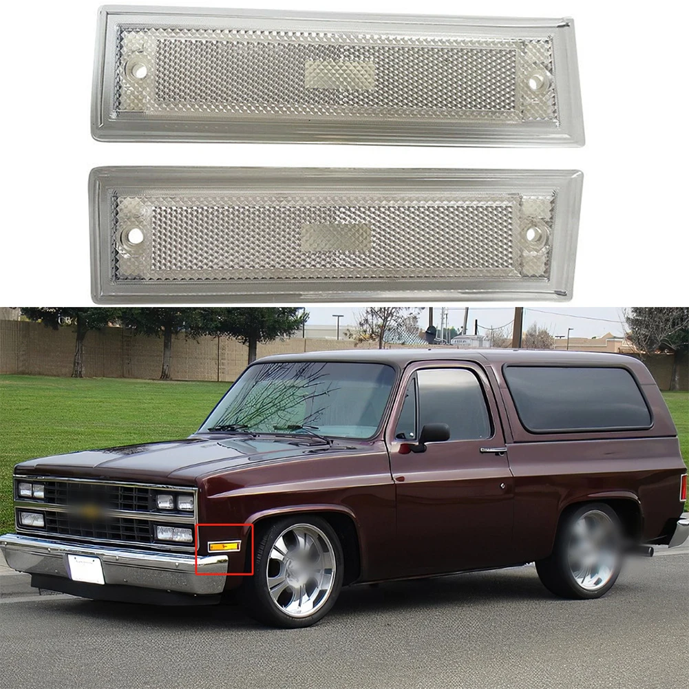 2pcs Clear Front Fender Side Marker Light Indicator Clearance Lights Housing Replacement For GMC Jimmy CHEVROLETe 1981-1991
2pcs Clear Front Fender Side Marker Light Indicator Clearance Lights Housing Replacement For GMC Jimmy CHEVROLETe 1981-1991