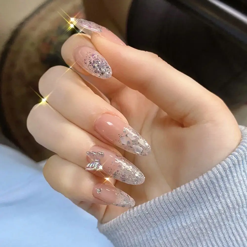 Press On Nails Manicure Tool Artificial Full Cover Nail Tips Almond False Nails Wearable Glitter Rhinestone Fake Nails
Press On Nails Manicure Tool Artificial Full Cover Nail Tips Almond False Nails Wearable Glitter Rhinestone Fake Nails