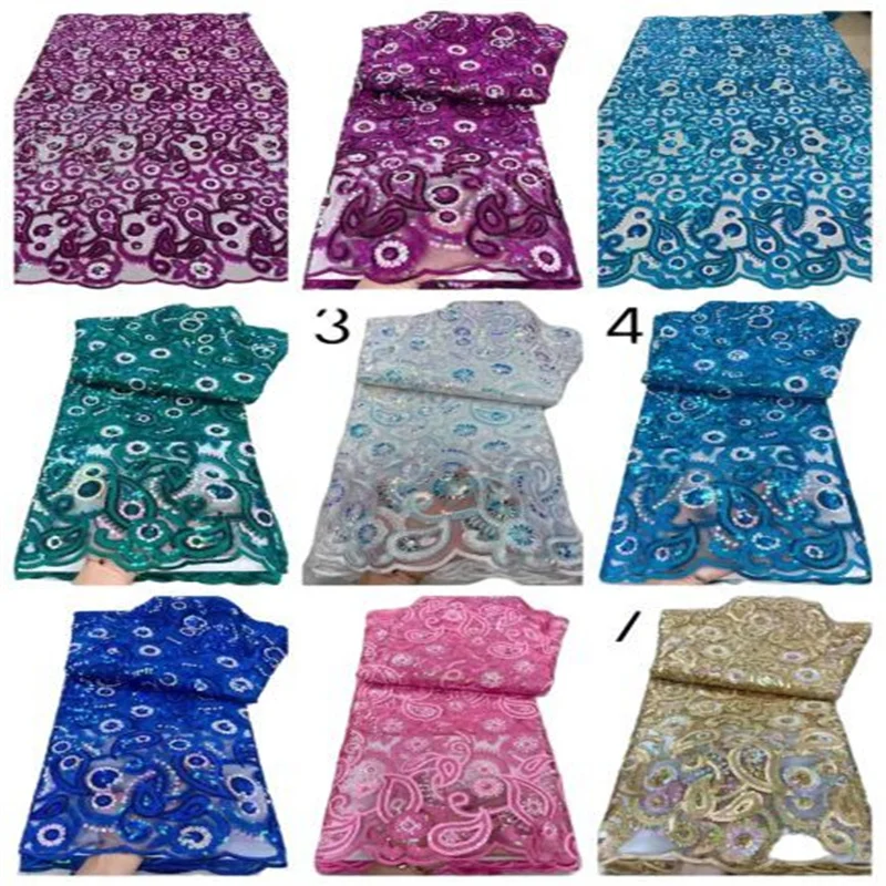 Latest African Tulle Mesh Lace Fabric 5 Yards 2023 High Quality Nigerian French Lace Fabric For Wedding Party Dress Sewing
Latest African Tulle Mesh Lace Fabric 5 Yards 2023 High Quality Nigerian French Lace Fabric For Wedding Party Dress Sewing