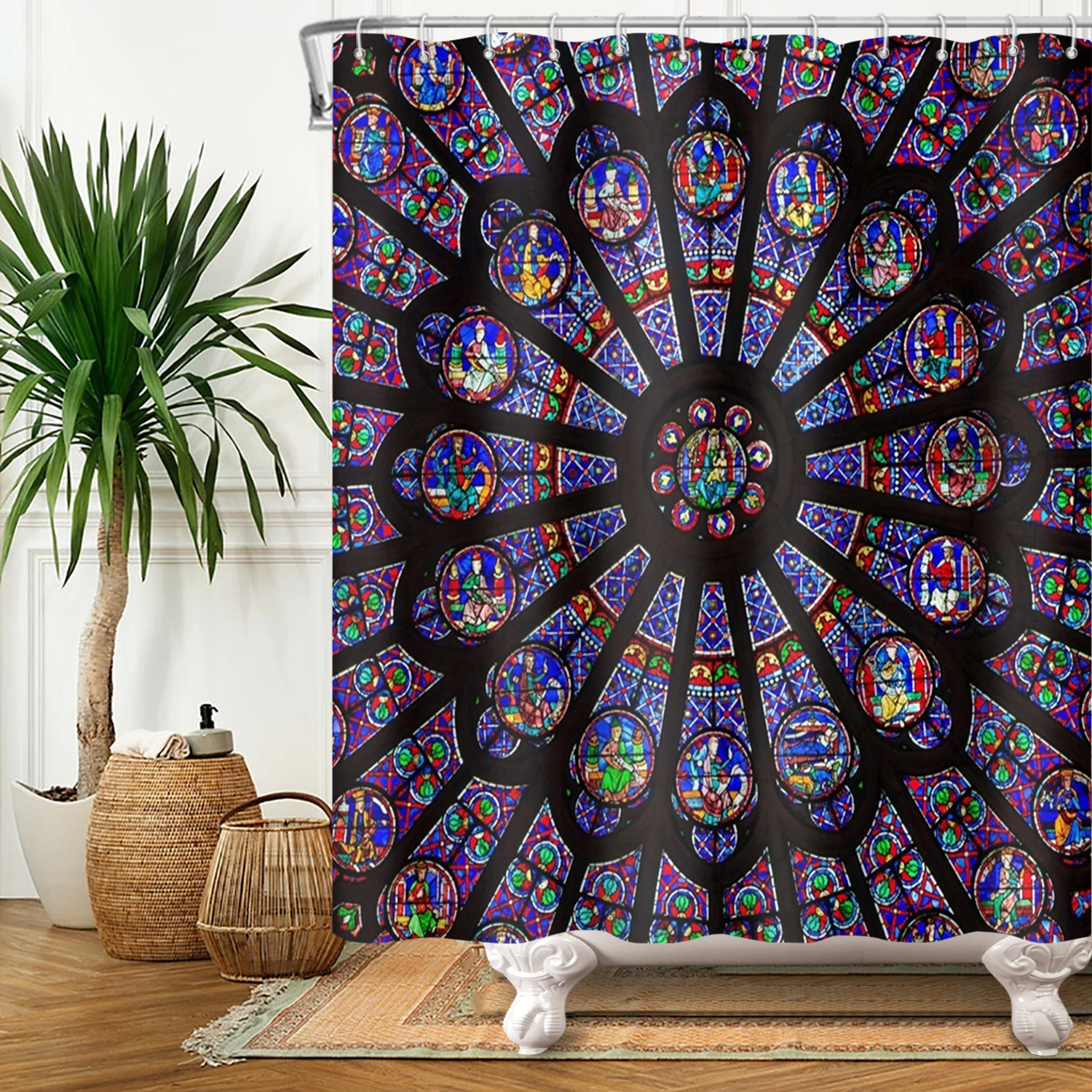 Shower Curtain Mandala Flower Printed Bath Curtains Bohemian Home Waterproof Bathroom Decor Screen Polyester Fabric With Hooks
Shower Curtain Mandala Flower Printed Bath Curtains Bohemian Home Waterproof Bathroom Decor Screen Polyester Fabric With Hooks
