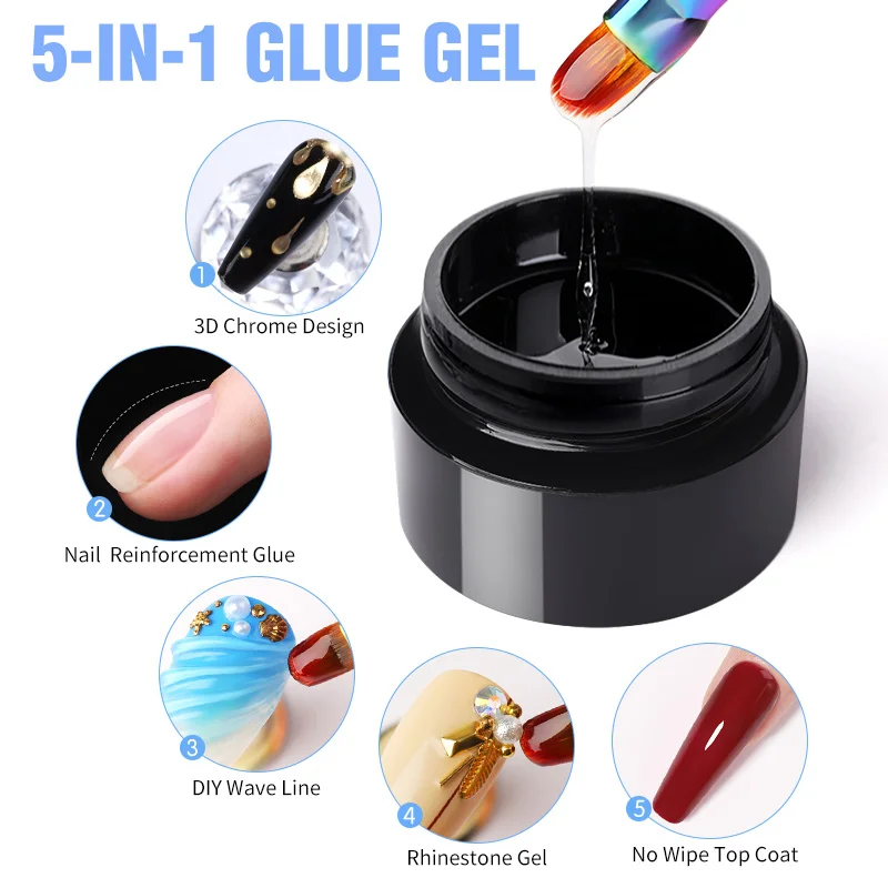 BORN PRETTY 5 IN 1 Top Coat Glue For Rhinestones Reinforcement Gel Nail Polish Semi Permanent Varnish Soak Off UV DIY Design
BORN PRETTY 5 IN 1 Top Coat Glue For Rhinestones Reinforcement Gel Nail Polish Semi Permanent Varnish Soak Off UV DIY Design