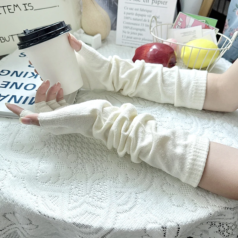 Women Winter Knitted Arm Warmer Long Fingerless Gloves Mitten Riding Writing Soft Female Autumn Y2k Solid Girls Punk Gloves
Women Winter Knitted Arm Warmer Long Fingerless Gloves Mitten Riding Writing Soft Female Autumn Y2k Solid Girls Punk Gloves