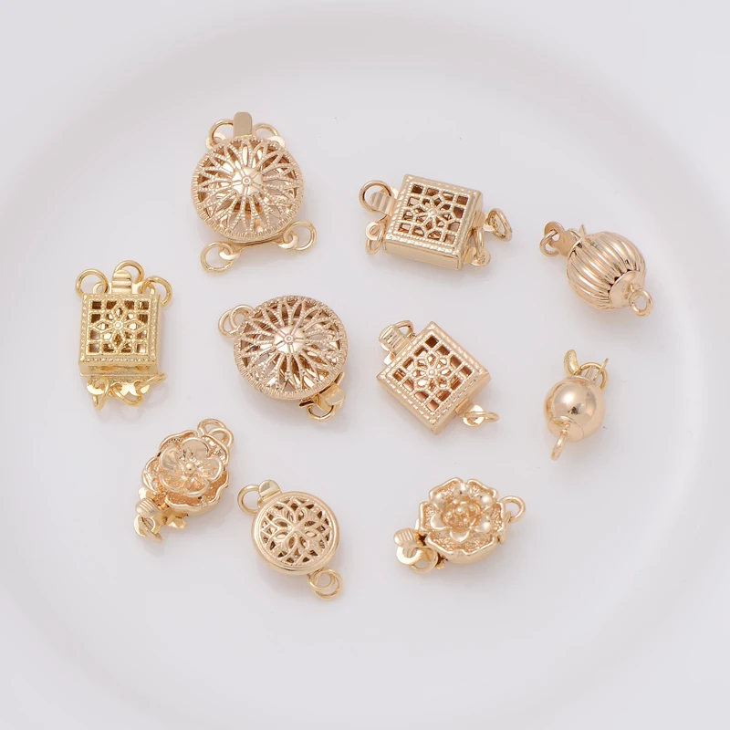 4PCS 14K Gold Filled Buckle Insertion Buckle DIY Handmade Jewelry Accessories Pearl Necklace Bracelet Connection Buckle Material
4PCS 14K Gold Filled Buckle Insertion Buckle DIY Handmade Jewelry Accessories Pearl Necklace Bracelet Connection Buckle Material