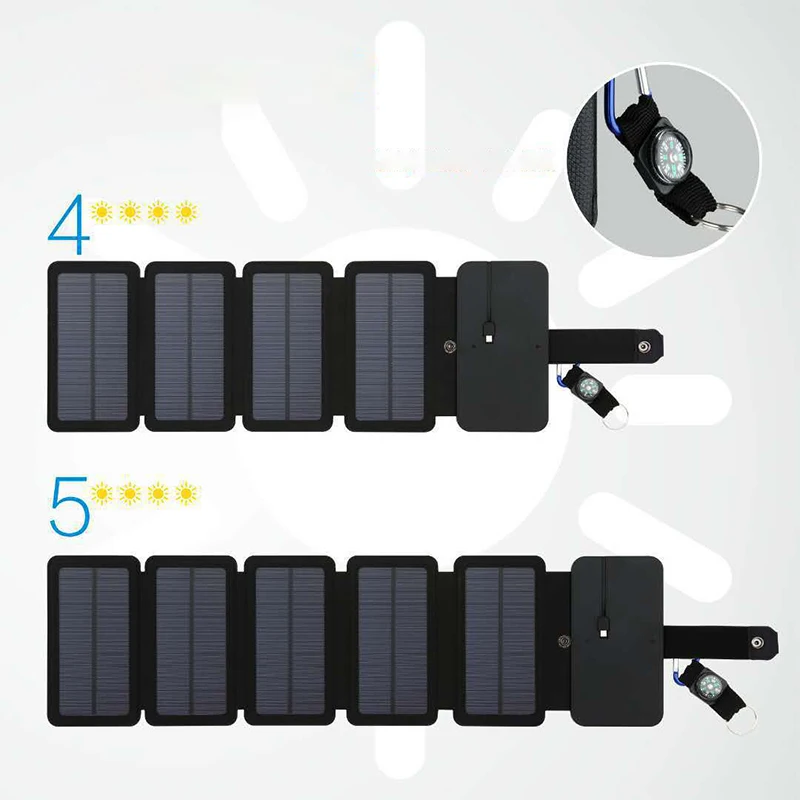 10W 5V Solar Power Folding Solar Cells Charger USB Output Outdoor Adventure Portable Solar Panels fo Phone Solar Battery Charger
10W 5V Solar Power Folding Solar Cells Charger USB Output Outdoor Adventure Portable Solar Panels fo Phone Solar Battery Charger