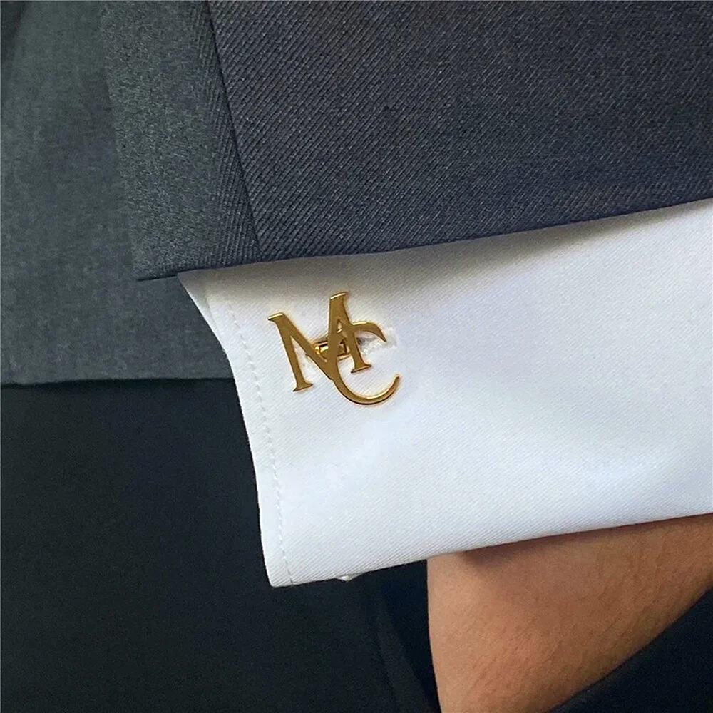 Stainless Steel Letters Men Cufflink Personalized Boyfriend Shirt Cufflinks Jewelry Gifts Bouton De Manchette Homme Personnalisé
Stainless Steel Letters Men Cufflink Personalized Boyfriend Shirt Cufflinks Jewelry Gifts Bouton De Manchette Homme Personnalisé