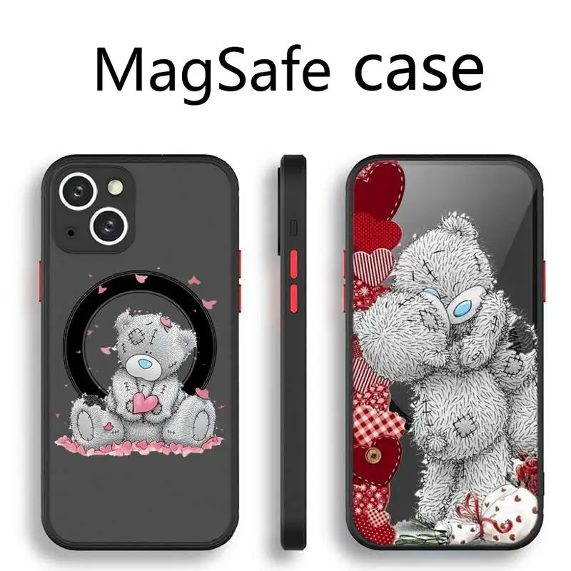 Tatty Мишка Тедди милая кукла чехол для телефона прозрачный Магнитный Магнит Magsafe для iPhone 13 12 11 Pro Max Мини Беспроводная зарядка
Tatty Мишка Тедди милая кукла чехол для телефона прозрачный Магнитный Магнит Magsafe для iPhone 13 12 11 Pro Max Мини Беспроводная зарядка