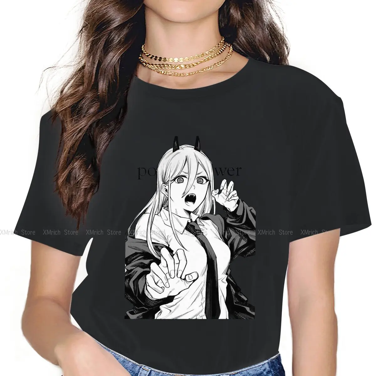 Power Kawaii Girls Women T-Shirt Chainsaw Man Anime 5XL Blusas Harajuku Casual Short Sleeve Vintage Oversized Tops
Power Kawaii Girls Women T-Shirt Chainsaw Man Anime 5XL Blusas Harajuku Casual Short Sleeve Vintage Oversized Tops