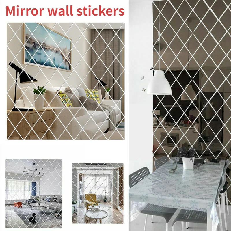 50/100cm Diamond Triangle 3D Mirror Stickers DIY Full Body Wall Stickers Acrylic Decal Mirror Wall Stickers Home Room Decor
50/100cm Diamond Triangle 3D Mirror Stickers DIY Full Body Wall Stickers Acrylic Decal Mirror Wall Stickers Home Room Decor