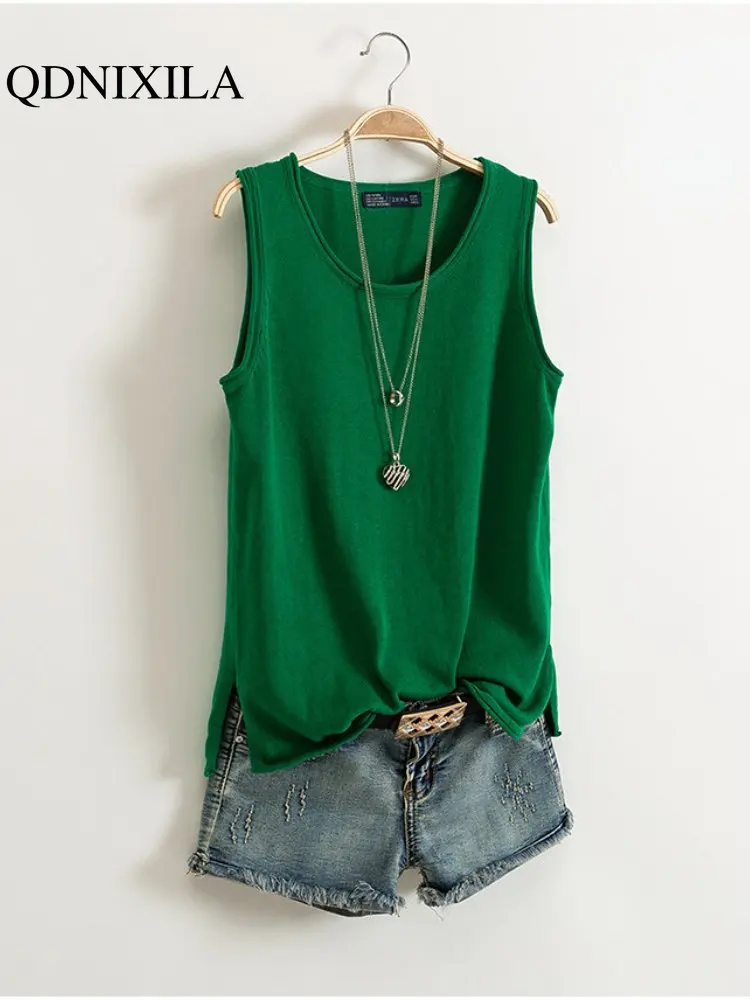 New In Cotton Camisole Women's 2023 Summer New I-shaped Sleeveless Knitted Bottoming Shirt Short Outer Wear Loose Tops Clothes
New In Cotton Camisole Women's 2023 Summer New I-shaped Sleeveless Knitted Bottoming Shirt Short Outer Wear Loose Tops Clothes