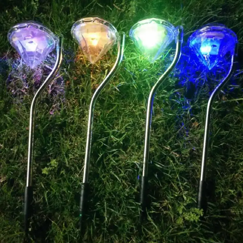 New Solar Diamond Light Steel IP65 Waterproof Solar Stake Landscape Lamp For Garden Yard Decoration 3 Color
New Solar Diamond Light Steel IP65 Waterproof Solar Stake Landscape Lamp For Garden Yard Decoration 3 Color