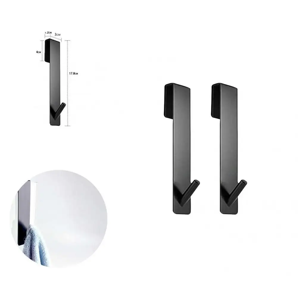 2Pcs Convenient Door Hanger Non-slip Lightweight Door Hook Widely Usage Towel Hooks
2Pcs Convenient Door Hanger Non-slip Lightweight Door Hook Widely Usage Towel Hooks