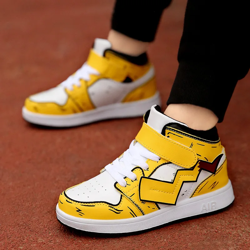 Pikachu Children's Sports Shoes Boys Running High-top Pokemon Spring and Autumn Children's Shoes Girls Leather Casual Shoes
Pikachu Children's Sports Shoes Boys Running High-top Pokemon Spring and Autumn Children's Shoes Girls Leather Casual Shoes