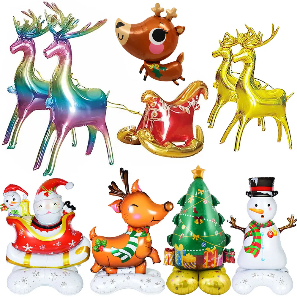 Christmas Decoration Balloons Santa Claus Snowman Xmas Tree Foil Balloon Standing Reindeer Ballon Merry Christmas Party Supplies 
Christmas Decoration Balloons Santa Claus Snowman Xmas Tree Foil Balloon Standing Reindeer Ballon Merry Christmas Party Supplies