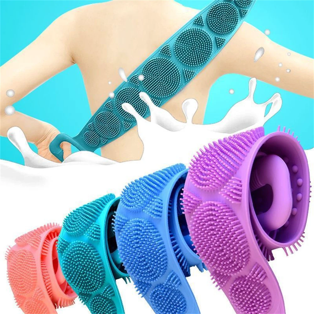 Unisex Silicone Bath Towel Rubbing Back Extended Body Scrubber Shower Clean Brushes Exfoliating Dead Skin Washcloth Massage Tool
Unisex Silicone Bath Towel Rubbing Back Extended Body Scrubber Shower Clean Brushes Exfoliating Dead Skin Washcloth Massage Tool