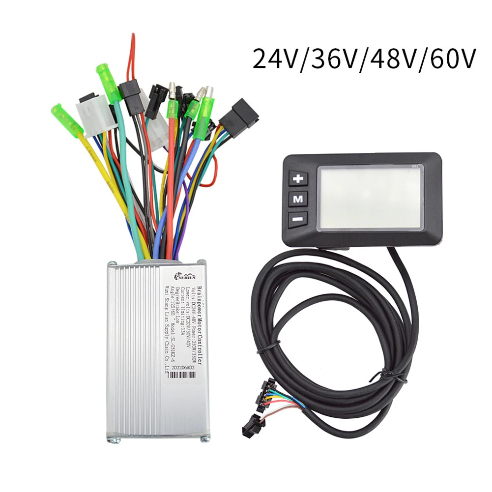 E-bike E-scooter 250/350W Brushless Controller 24-60V 13A With LCD Display Kit Intelligent Control Electric Bike Controller
E-bike E-scooter 250/350W Brushless Controller 24-60V 13A With LCD Display Kit Intelligent Control Electric Bike Controller