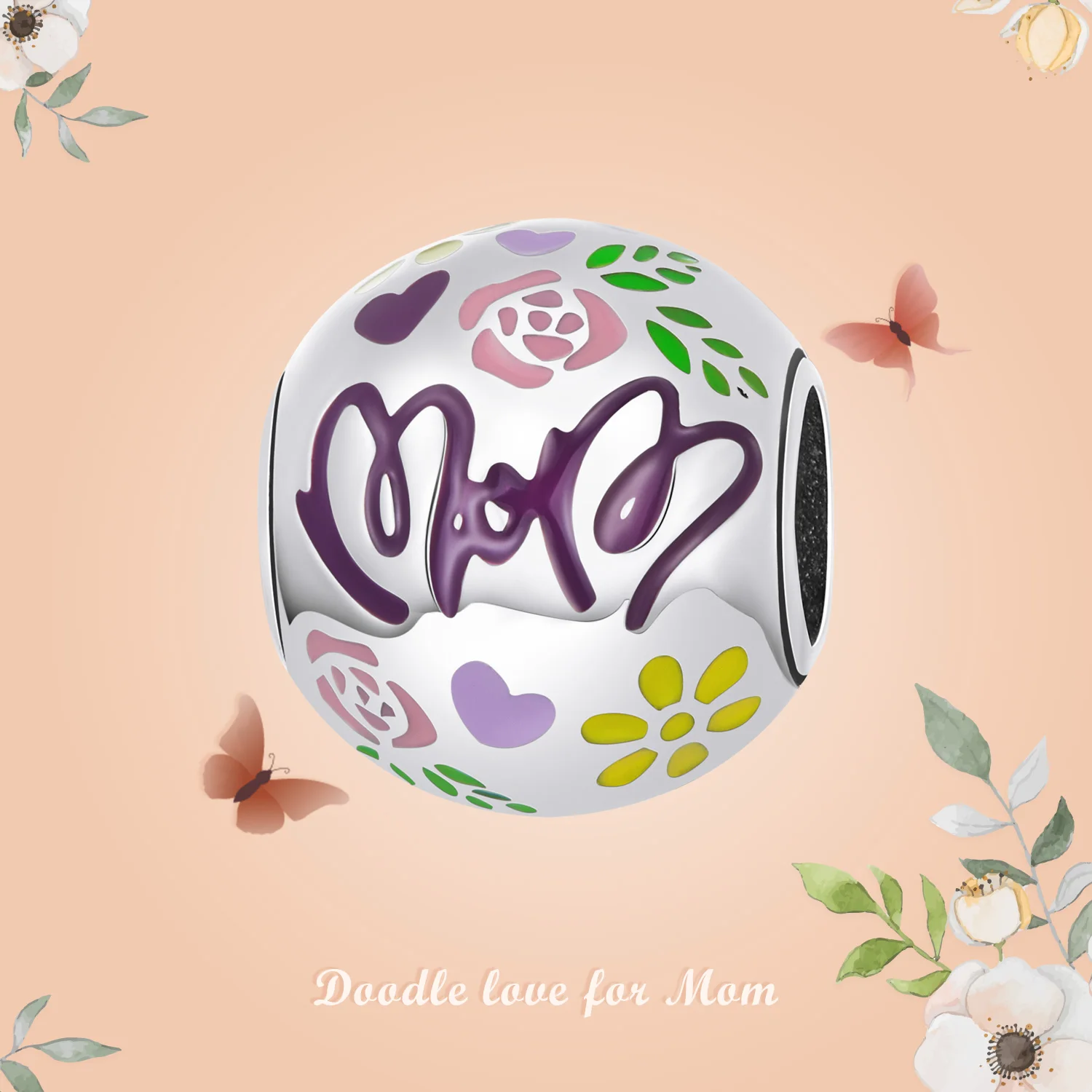 WOSTU 925 Sterling Silver Mother's Day Colorful Doodle Charm Bead Pendant Fit Original Bracelet Necklace For Women Jewelry C595
WOSTU 925 Sterling Silver Mother's Day Colorful Doodle Charm Bead Pendant Fit Original Bracelet Necklace For Women Jewelry C595