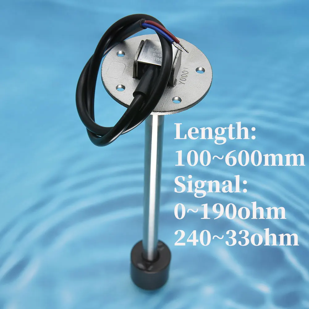 

100mm ~ 1000mm Water Fuel Level Gauge Sensor 0~190 240~33 ohm Marine Boat Yacht Car Oil Liquid Tank Fuel Sender Unit Sensors