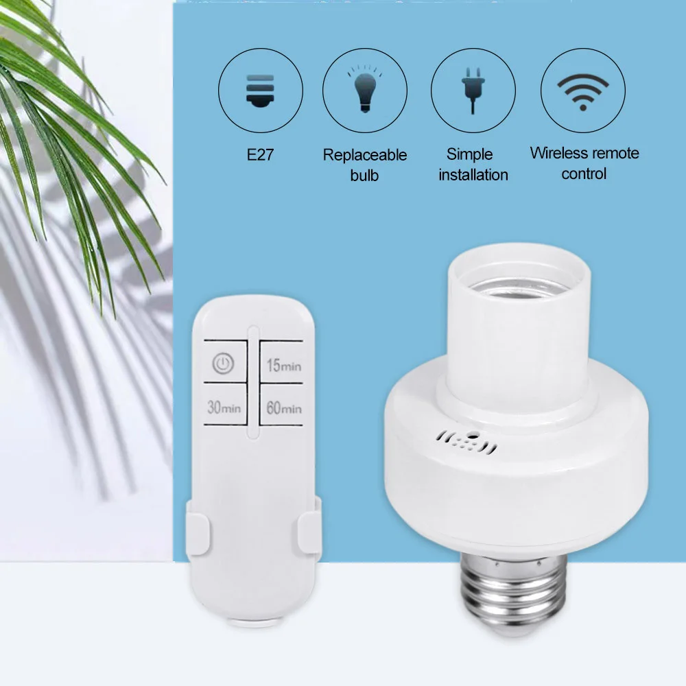 E27 Wireless Remote Control Light Lamp Base ON/Off Switch Socket Holder 15M Range Remote Control Smart Switch Lamp Holder
E27 Wireless Remote Control Light Lamp Base ON/Off Switch Socket Holder 15M Range Remote Control Smart Switch Lamp Holder