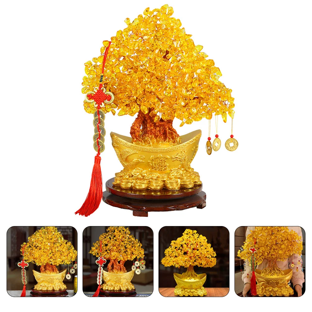 Tree Money Ornament Chinese Fortune Crystal Decorationtabletop Style Citrine Home Adornmentingot Base Delicate
Tree Money Ornament Chinese Fortune Crystal Decorationtabletop Style Citrine Home Adornmentingot Base Delicate