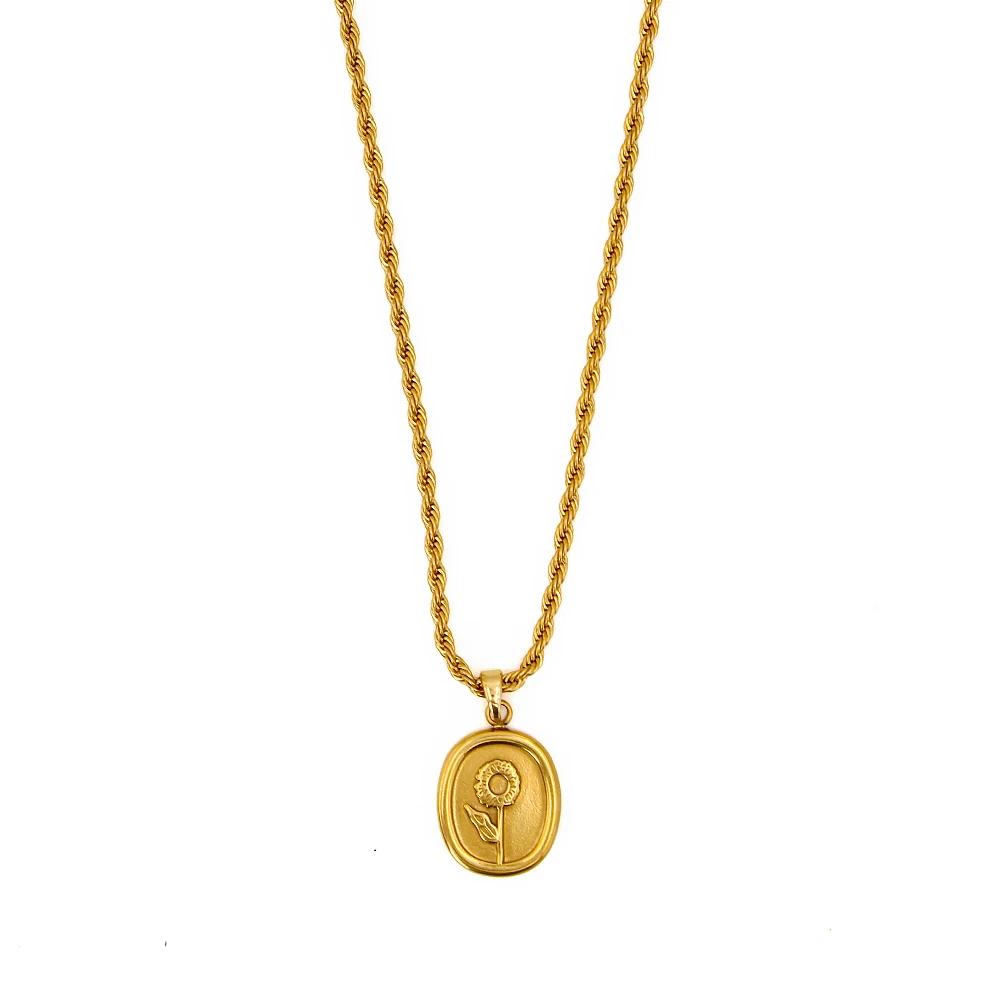 Elegant Flower Pendant Necklace Gold Color Square Stainless Steel Jewely Rope Chain for Women YS81
Elegant Flower Pendant Necklace Gold Color Square Stainless Steel Jewely Rope Chain for Women YS81